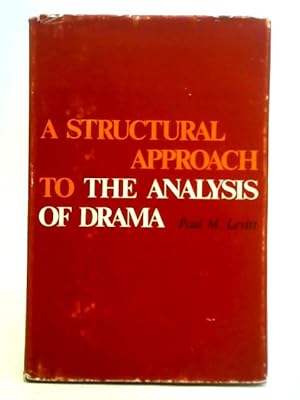 Bild des Verkufers fr A Structural Approach to the Analysis of Drama: 15 zum Verkauf von World of Rare Books