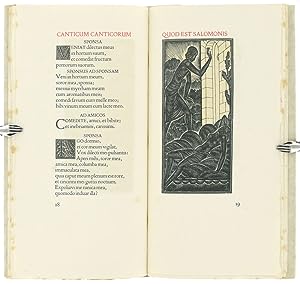 Image du vendeur pour Canticum Canticorum Salomonis, Quod Hebraice Dicitur Sir Hasirim. mis en vente par Blackwell's Rare Books ABA ILAB BA