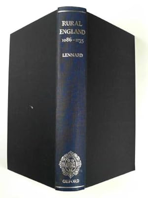 Seller image for Rural England, 1086 to 1135: a study of social and agrarian conditions for sale by Cotswold Internet Books