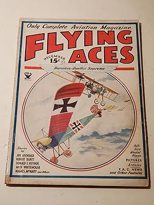 Image du vendeur pour Dec.1933 Flying Aces Magazine: Death From The Rising Sun - Gliding In Germany - The Ace Of A Thousand Faces mis en vente par rareviewbooks