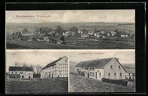 Ansichtskarte Forstmehren /Westerwald, Mühle, Wirtschaft Heinr. Bellersheim