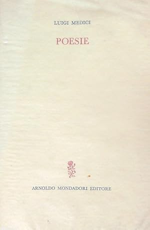 Seller image for Poesie for sale by Miliardi di Parole