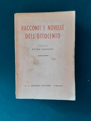 Imagen del vendedor de RACCONTI E NOVELLE DELL'OTTOCENTO, a la venta por Libreria antiquaria Pagine Scolpite