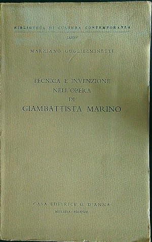 Bild des Verkufers fr Tecnica e invenzione nell'opera di Giambattista Marino zum Verkauf von Librodifaccia