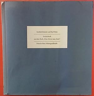 Seller image for Gottlieb Daimler und Karl Benz. Sonderdruck aus dem Buch for sale by biblion2