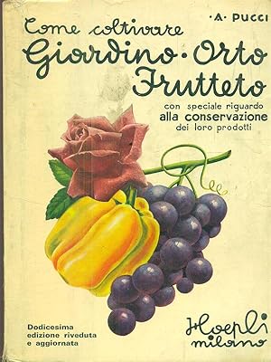 Imagen del vendedor de Come coltivare il giardino, l'orto ed il frutteto e come conservarne i prodotti a la venta por Librodifaccia