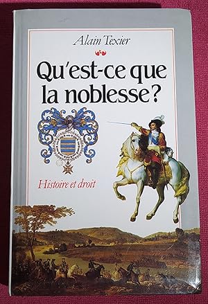 Image du vendeur pour QU'EST CE QUE LA NOBLESSE ? - Histoire et droit - Annexes, Textes et dcisions jurisprudentielles, Planches de blasons, Lexique de droit nobiliaire, Index analytique, mis en vente par LE BOUQUINISTE