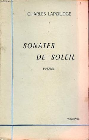 Seller image for Sonates de soleil - pomes. for sale by Le-Livre