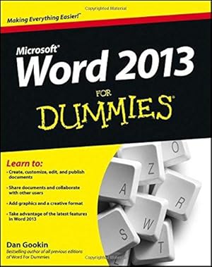 Imagen del vendedor de Word 2013 For Dummies a la venta por WeBuyBooks