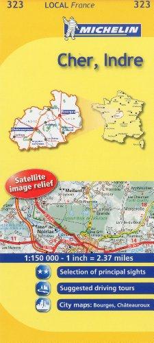 Bild des Verkufers fr Cher, Indre Michelin Local Map 323: No. 323 (Michelin Local Maps) zum Verkauf von WeBuyBooks