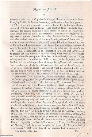 Seller image for Byzantine Anatolia. An uncommon original article from the Cornhill Magazine, 1873. for sale by Cosmo Books