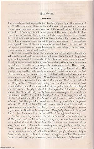 Image du vendeur pour Brantome : French Author. An uncommon original article from the Cornhill Magazine, 1873. mis en vente par Cosmo Books