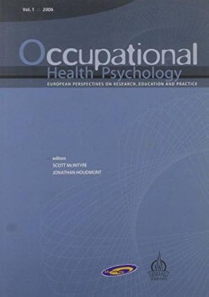 Bild des Verkufers fr Occupational Health Psychology Vol 1 zum Verkauf von WeBuyBooks