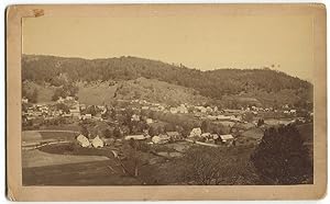 Original Late 19th c. Town Bird's-Eye View Photograph, Bethel, Vermont Photographer