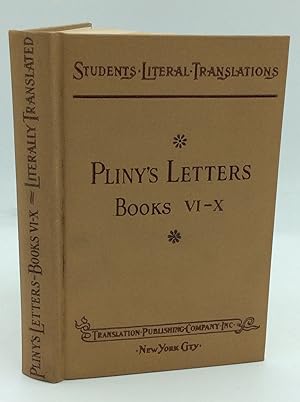 Seller image for THE LETTERS BY PLINY THE YOUNGER, Volume II: Books VI-X for sale by Kubik Fine Books Ltd., ABAA