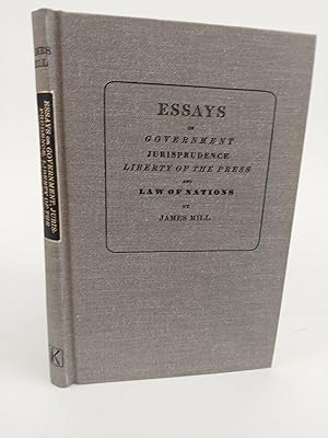 Seller image for ESSAYS ON GOVERNMENT, JURISPRUDENCE, LIBERTY OF THE PRESS, AND LAW OF NATIONS for sale by Second Story Books, ABAA