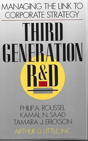 Image du vendeur pour THIRD GENERATION R&D: Managing the Link to Corporate Strategy mis en vente par PERIPLUS LINE LLC