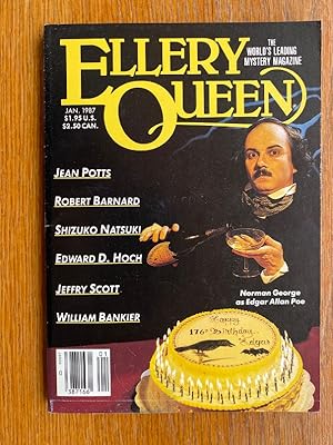 Bild des Verkufers fr Ellery Queen Mystery Magazine January 1987 zum Verkauf von Scene of the Crime, ABAC, IOBA