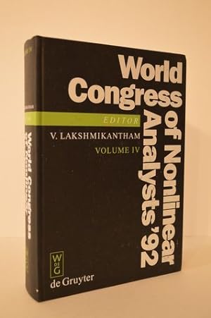 Seller image for World Congress of Nonlinear Analysts '92: Proceedings of the First World Congress of Nonlinear Analysts, Tampa, Florida, August 19-26, 1992 for sale by Lavendier Books