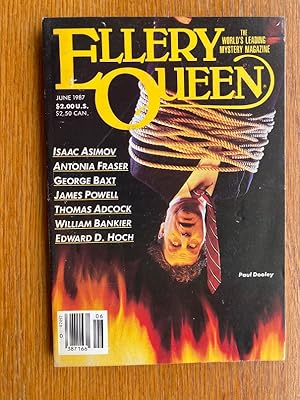 Image du vendeur pour Ellery Queen Mystery Magazine June 1987 mis en vente par Scene of the Crime, ABAC, IOBA