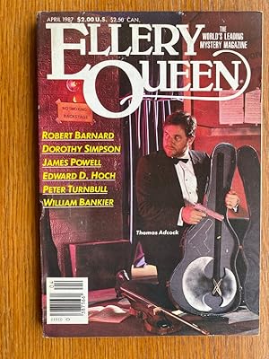 Bild des Verkufers fr Ellery Queen Mystery Magazine April 1987 zum Verkauf von Scene of the Crime, ABAC, IOBA