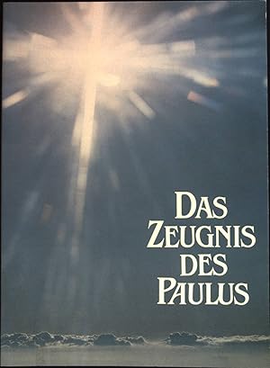 Bild des Verkufers fr Das Zeugnis des Paulus : Impulse aus d. Paulusbriefen. Bibel im Jahr . ; '88 zum Verkauf von books4less (Versandantiquariat Petra Gros GmbH & Co. KG)