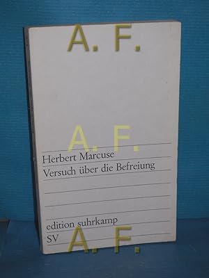 Bild des Verk�ufers f�r Versuch �ber die Befreiung Suhrkamp 1968 zum Verkauf von Antiquarische Fundgrube e.U.
