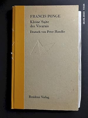 Bild des Verkufers fr Kleine Suite des Vivarais. Dt. von Peter Handke / Liber: Libertas zum Verkauf von Antiquariat-Fischer - Preise inkl. MWST