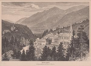 Holzstich Wildbad Gastein