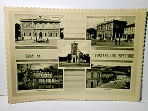 Saluti da Fontana Liri Inferiore. Frosinone. Italien. Alte Ansichtskarte / Postkarte s/w, gel. 19...