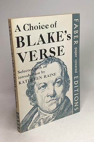 Bild des Verkufers fr Choice of Blake's Verse - introduction by Kathleen Raine zum Verkauf von crealivres