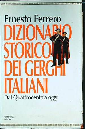 Bild des Verkufers fr Dizionario storico dei gerghi italiani. Dal Quattrocento a oggi zum Verkauf von Librodifaccia