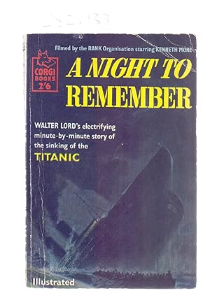 Seller image for A NIGHT TO REMEMBER - TITANIC - for sale by Libreria 7 Soles