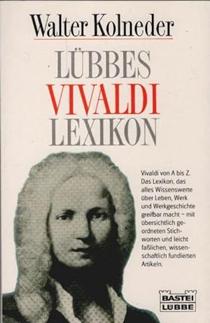 Bild des Verkufers fr Lbbes Vivaldi-Lexikon. zum Verkauf von Schrmann und Kiewning GbR