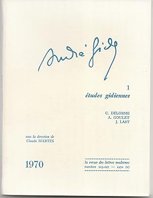 Imagen del vendedor de Andr Gide, volume 1. tudes gidiennes. Narcissisme et ducation. Gide  travers la presse sovitique de 1932  1937 a la venta por Librairie Franoise Causse