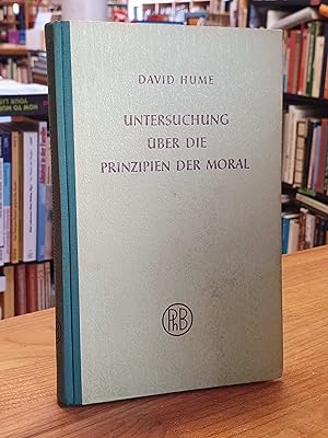 Bild des Verkufers fr Eine Untersuchung ber die Prinzipien der Moral, bersetzt, mit Einleitung und Register versehen von Carl Winckler, zum Verkauf von Antiquariat Orban & Streu GbR