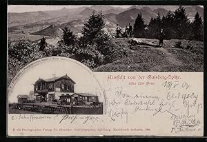 Ansichtskarte Salzburg, Photographisches Atelier und Handlung von F. Pflauder auf der Gaisberg-Sp...