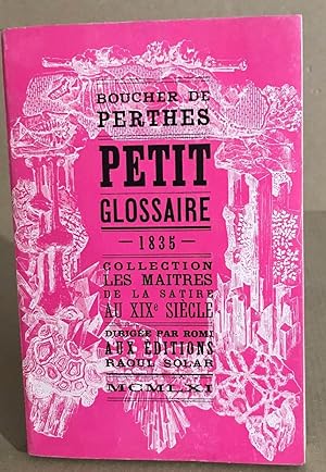 Petit glossaire 1835