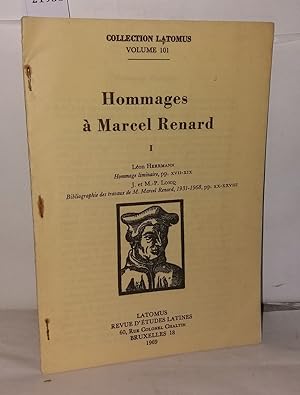 Bild des Verkufers fr Hommages a Marcel Renard I Lon Hermann hommage liminaire J. et M.-P. Loicq bibliographie des travaux zum Verkauf von Librairie Albert-Etienne