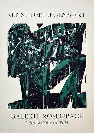 Kunst der Gegenwart. [1971]. [Original-Farbholzschnitt/ original woodcut].