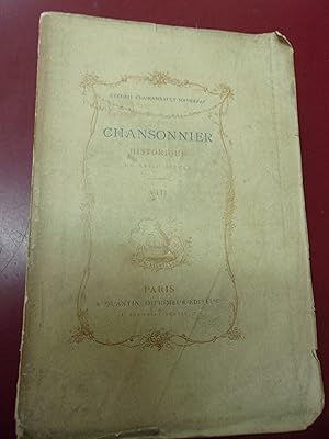 Chansonnier historique du XVIIIe Siècle