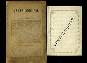 Seller image for Ventriloquism For the Amateur | Valuable Hints for Beginners, Pithy Dialogues, Short Stories + George Robey Ventriloquism Leaflet for sale by Little Stour Books PBFA Member