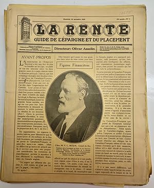 La rente, guide de l'épargne et du placement