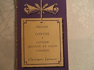 Seller image for VOLTAIRE//CONTES 2 GANDIDE JEANNOT ET COLIN L'INGENU//CLASSIQUES LAROUSSE//1939//29e EDITION for sale by Ammareal