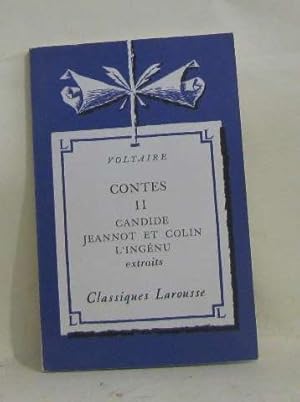 Imagen del vendedor de Contes II candide, jeannot et colin, l'ingnu (extraits) a la venta por Ammareal