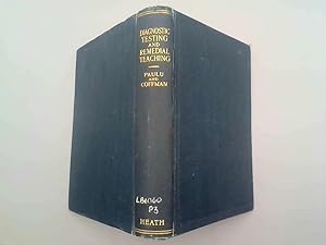 Seller image for Diagnostic Testing and Remedial Teaching, etc for sale by Goldstone Rare Books