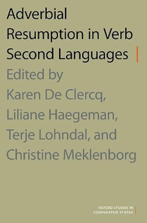 Seller image for Adverbial Resumption in Verb Second Languages (Paperback) for sale by Grand Eagle Retail