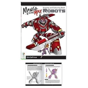 Seller image for Manga to the Max Drawing and Colouring Book: Robots (Paperback) for sale by Grand Eagle Retail