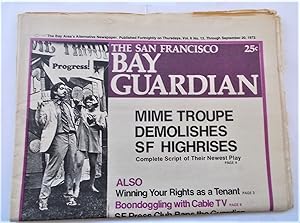 Immagine del venditore per The San Francisco Bay Guardian (Vol. 6 No. 13 - September 20, 1972): The Bay Area's Alternative Newspaper venduto da Bloomsbury Books