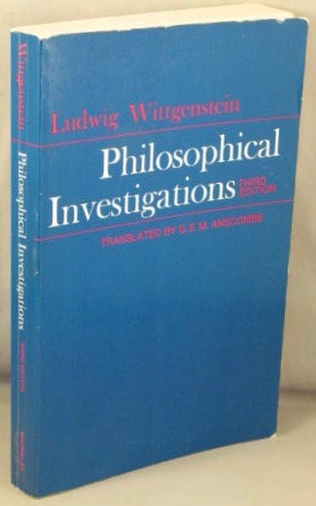 Bild des Verkufers fr Philosophical Investigations; The English Text of the Third Edition. zum Verkauf von Bucks County Bookshop IOBA